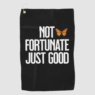 Serviette De Golf Citation Papillon Monarch 'Pas De Chance, Simpleme