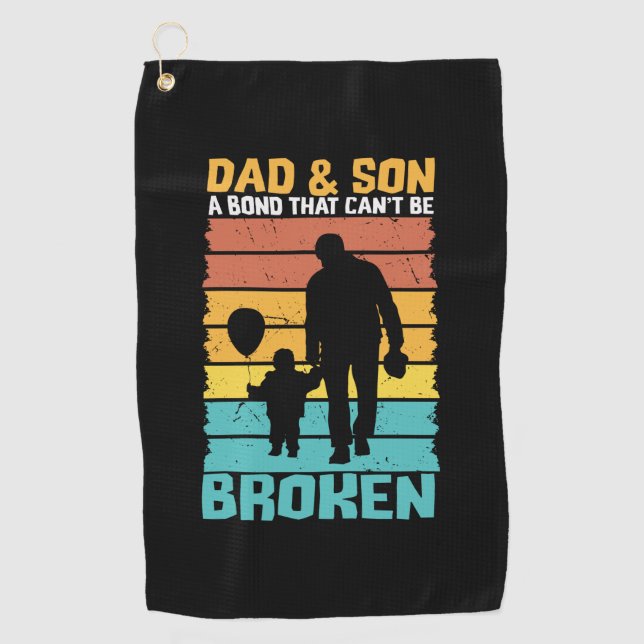 Serviette De Golf Citations grand-père | Papa Et Son Fils (Devant)