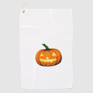 Serviette De Golf Citrouille de nuit étoilé Halloween Van Gogh Thank