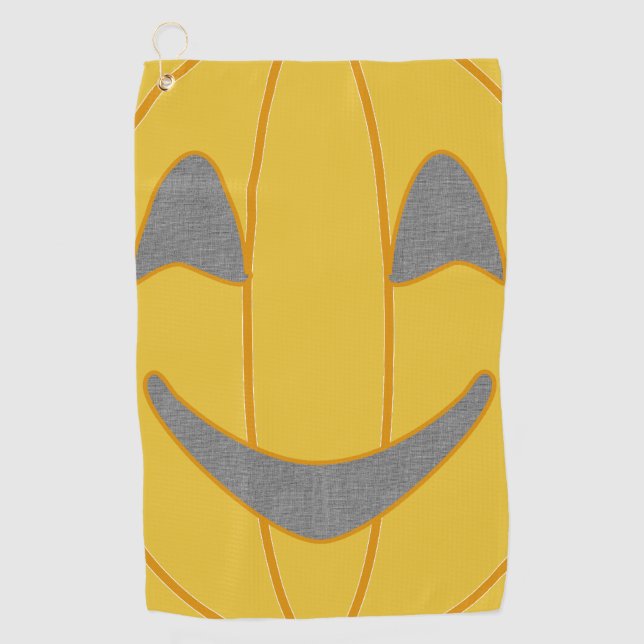 Serviette De Golf Citrouille Orange Golf Towel (Devant)