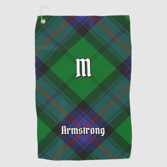 Serviette de golf Clan Armstrong Tartan (Devant)