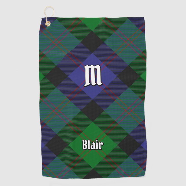 Serviette de golf Clan Blair Tartan (Devant)
