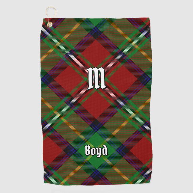 Serviette De Golf Clan Boyd Tartan (Devant)