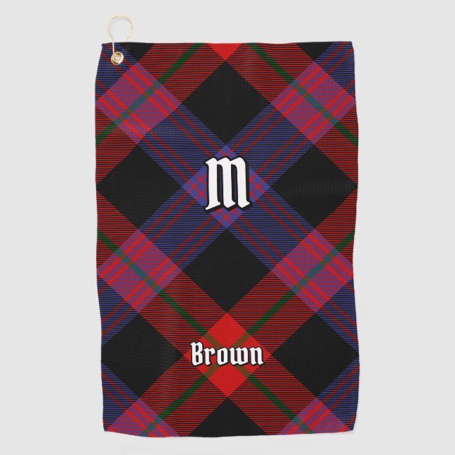 Serviette De Golf Clan Brown Tartan (Devant)