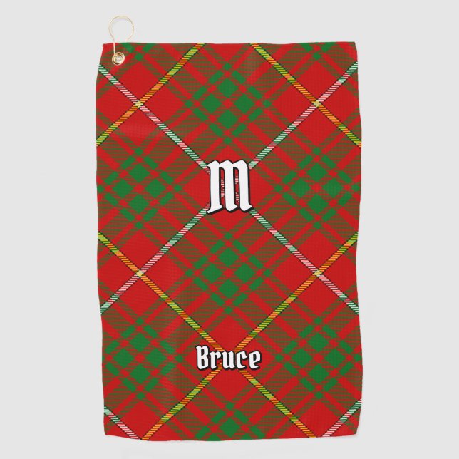 Serviette De Golf Clan Bruce Tartan (Devant)