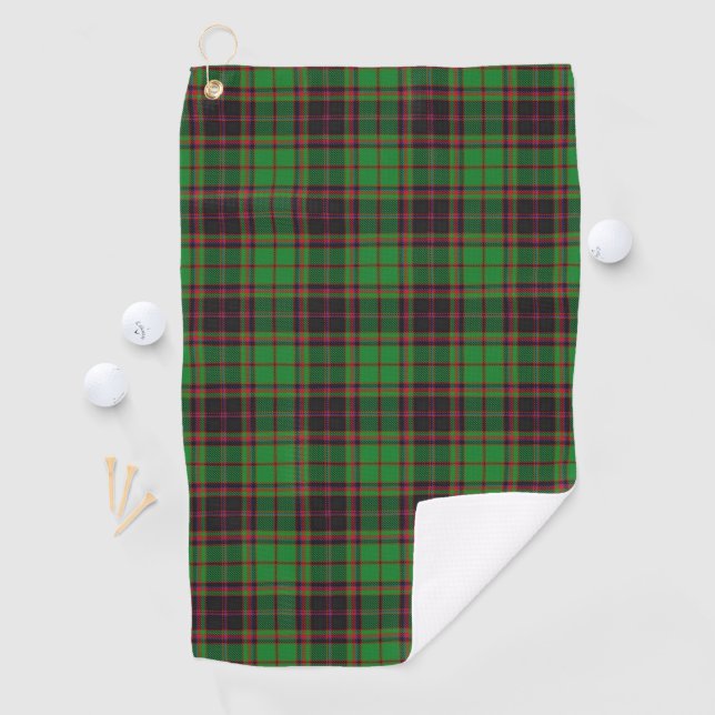 Serviette De Golf Clan Buchan Scottish Tartan (En situation)