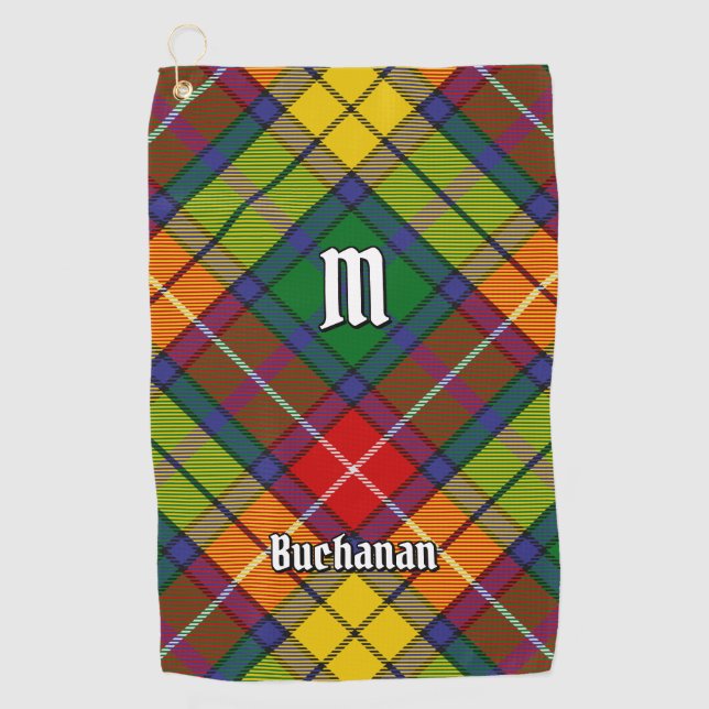 Serviette De Golf Clan Buchanan Tartan (Devant)