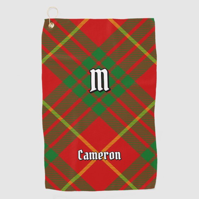 Serviette De Golf Clan Cameron Tartan (Devant)