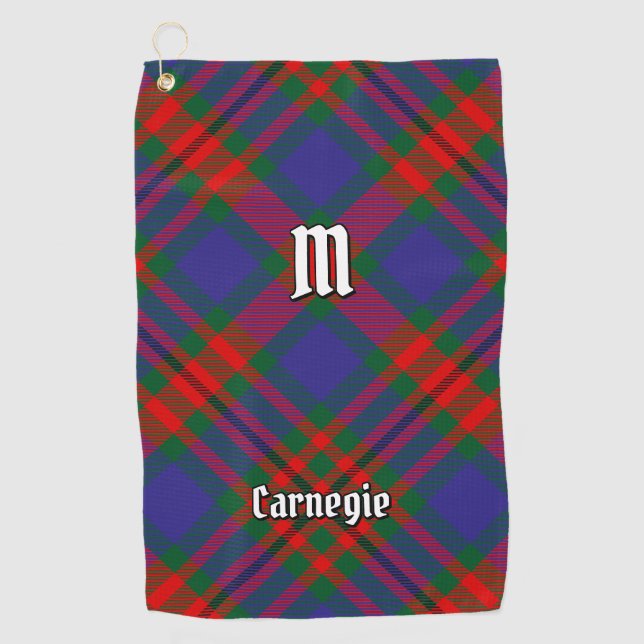 Serviette De Golf Clan Carnegie Tartan (Devant)