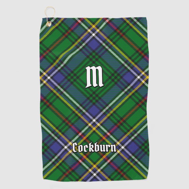 Serviette De Golf Clan Cockburn Tartan (Devant)