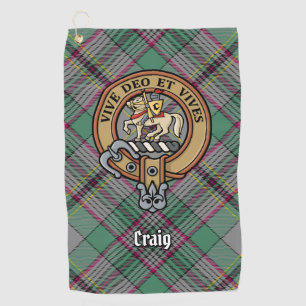 Serviette de golf Clan Craig Crest