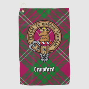 Serviette De Golf Clan Crawford Crest Golf Towne