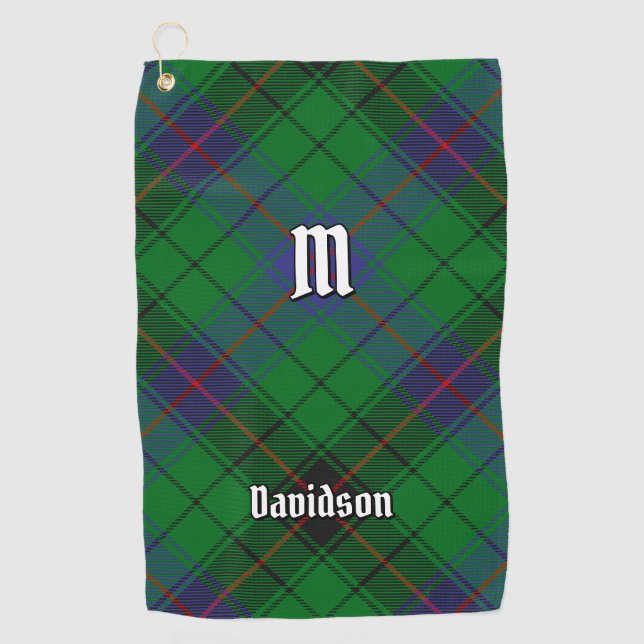 Serviette De Golf Clan Davidson Tartan (Devant)