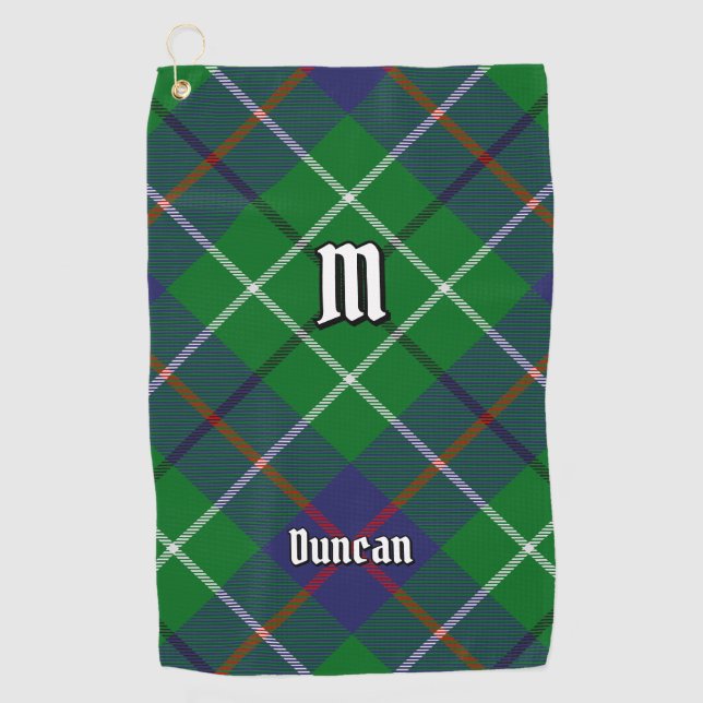 Serviette De Golf Clan Duncan Tartan (Devant)