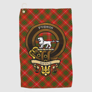Serviette De Golf Clan écossais Bruce Badge et Crest | Armoiries