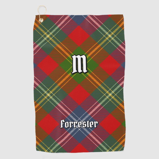 Serviette De Golf Clan Forrester Tartan (Devant)