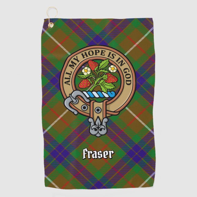 Serviette de golf Clan Fraser Crest (Devant)