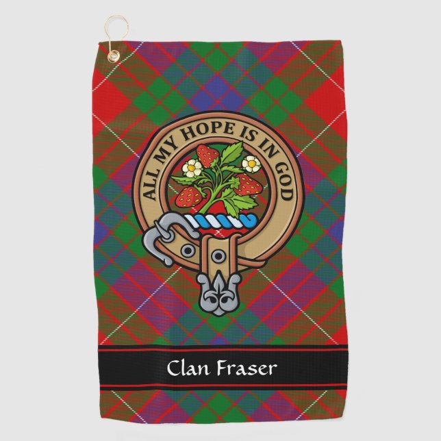 Serviette de golf Clan Fraser Crest (Devant)