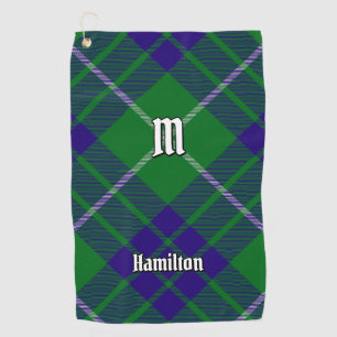 Serviette De Golf Clan Hamilton Chasse Tartan Golf Towel