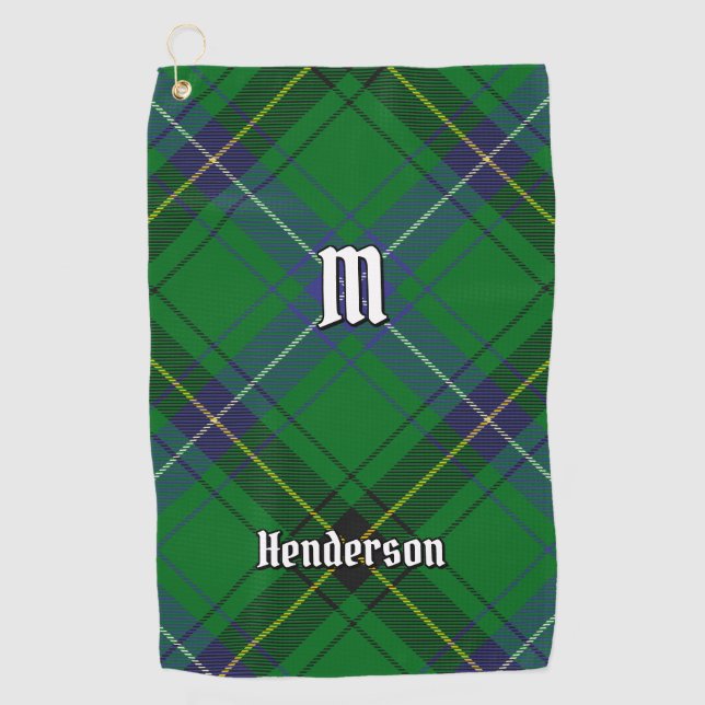 Serviette De Golf Clan Henderson Tartan (Devant)