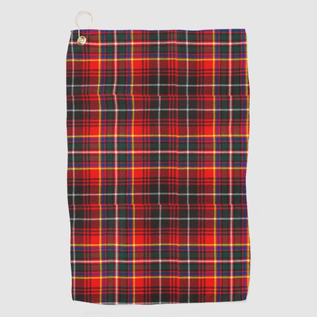 Serviette De Golf Clan Innes Tartan Plaid (Devant)