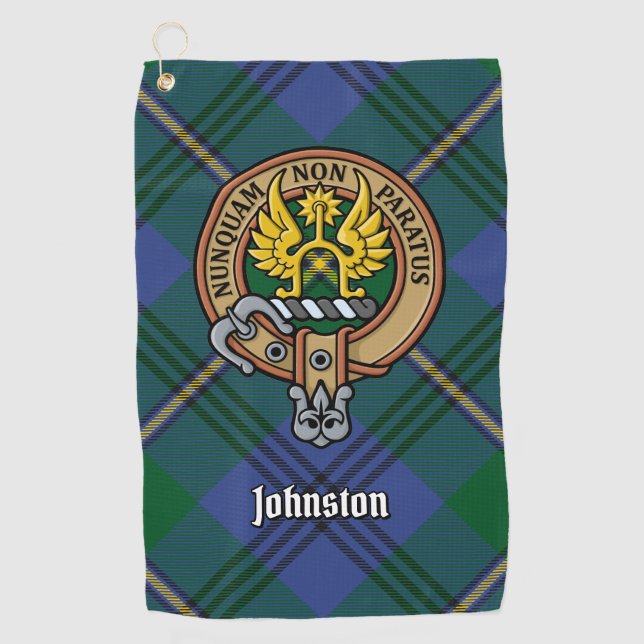 Serviette De Golf Clan Johnston Crest Golf Towel (Devant)