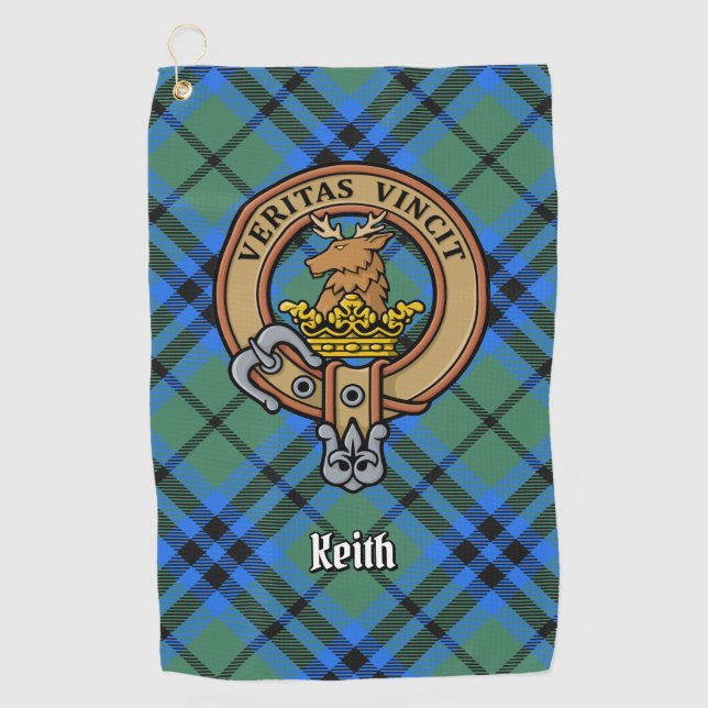 Serviette de golf Clan Keith Crest (Devant)