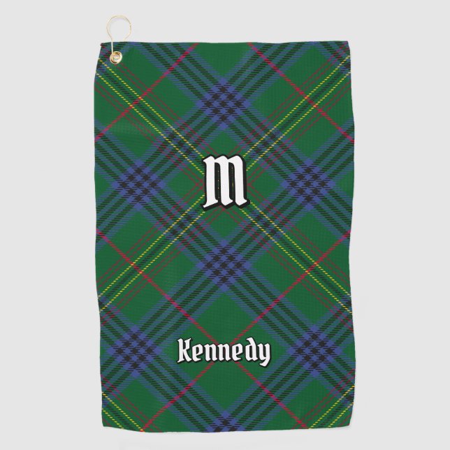 Serviette De Golf Clan Kennedy Tartan (Devant)