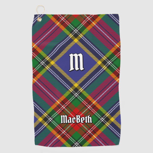 Serviette De Golf Clan MacBeth Tartan Golf Towel (Devant)
