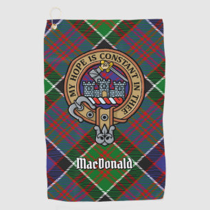 Serviette De Golf Clan MacDonald de Clanranald Crest Golf Towel