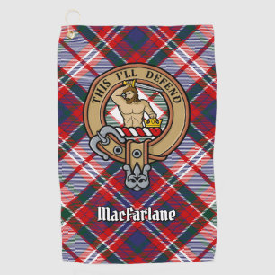 Serviette De Golf Clan MacFarlane Crest sur le tatan de robe