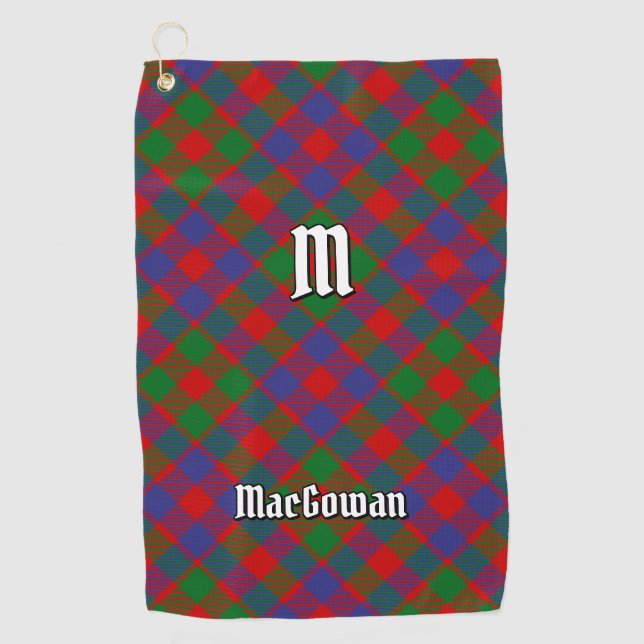Serviette De Golf Clan MacGowan Tartan (Devant)