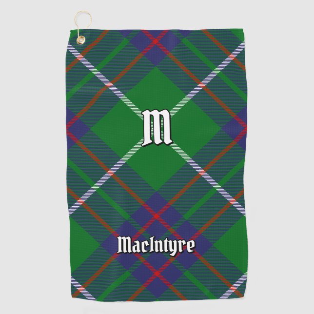 Serviette De Golf Clan MacIntyre Chasse Tartan Golf Towel (Devant)