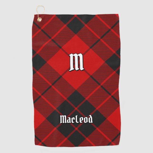 Serviette De Golf Clan Macleod de Raasay Tartan (Devant)