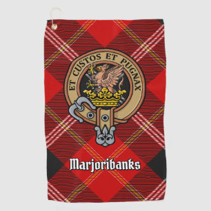 Serviette De Golf Clan Marjoribanks crête sur Tartan