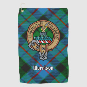 Serviette De Golf Clan Morrison Crest sur la chasse Tartan Golf Town