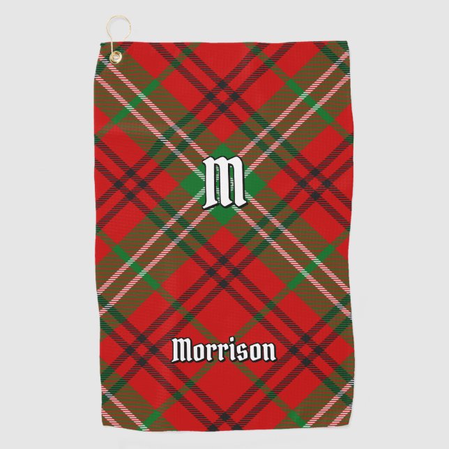 Serviette De Golf Clan Morrison Red Tartan Golf Towne (Devant)