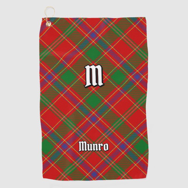 Serviette De Golf Clan Munro Tartan (Devant)