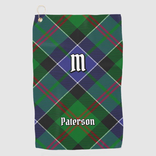 Serviette De Golf Clan Paterson Tartan (Devant)