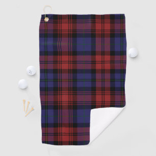 Serviette De Golf Clan Plaid MacLachlan violet noir Tartan chèque
