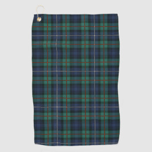 Serviette De Golf Clan Plaid Robertson Tartan Green Purple Check