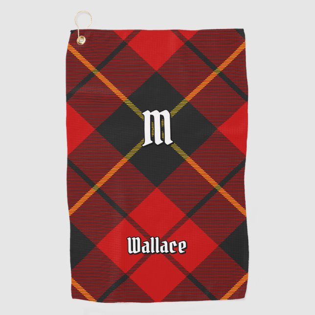 Serviette De Golf Clan Wallace Tartan Golf Towne (Devant)