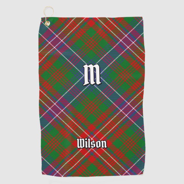 Serviette De Golf Clan Wilson Modern Tartan (Devant)