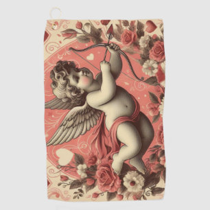Serviette De Golf Classic/Vintage/Retro Saint-Valentin cupide