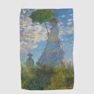 Serviette De Golf Claude Monet Femme avec un parasol