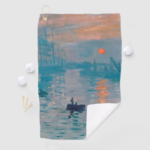 Serviette De Golf Claude Monet Impression Soleil Levant Français