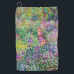 Serviette De Golf Claude Monet - Le jardin d'Iris à Giverny<br><div class="desc">Jardin d'Iris à Giverny / Jardin d'Artiste à Giverny - Claude Monet,  1899-1900</div>