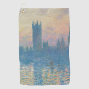 Serviette De Golf Claude Monet Les maisons du Parlement Coucher de s