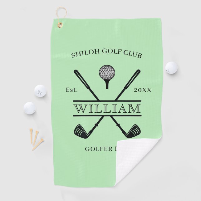 Serviette De Golf Club de golfeur croisé (En situation)