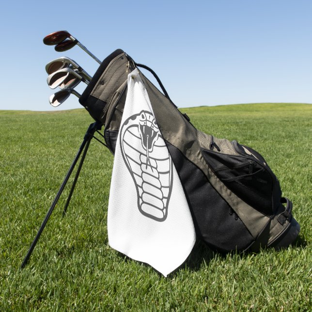Serviette De Golf Cobra Serpent Animaux noirs Boa venimeux (Vert)